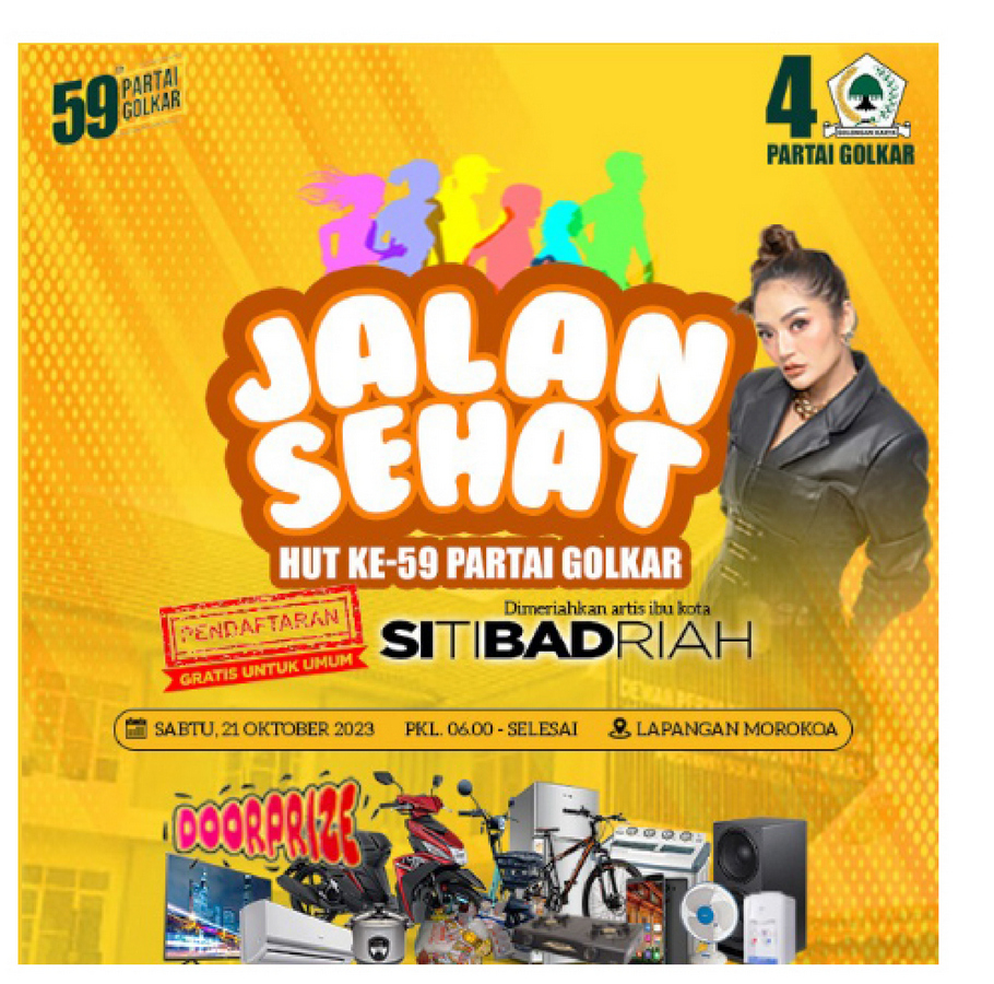 Siti Badriah Meriahkan Event Jalan Sehat di Morut