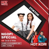 2TikTok di Hot 93.2 FM Jakarta, Ngajak Ngopi Sambil Tiktokan
