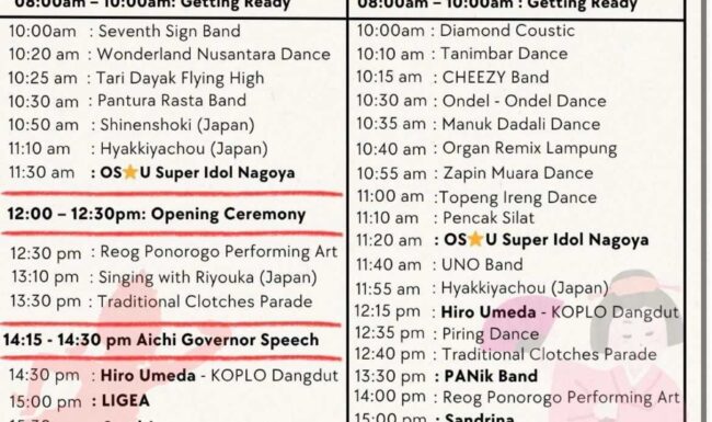 3rd Indonesia Japan Friendship Festival 2025 Sandrina & Ligea