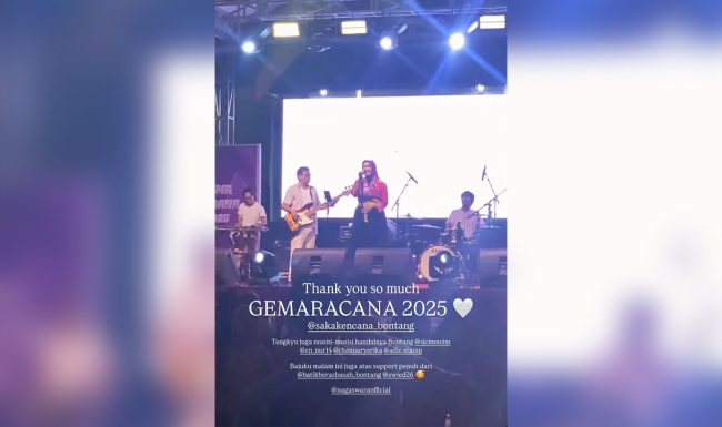 Inas Hafizhah Meriahkan GEMARACANA 2025 di Bontang