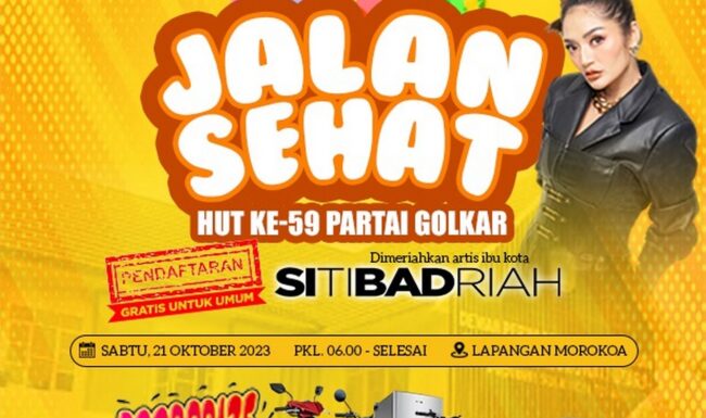 JALAN SEHAT HUT KE-59 PARTAI GOLKAR