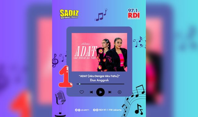 Lagu ADAT Aku Dengar Aku Tahu Duo Anggrek Raih Posisi 1 di RDI 97.1 FM