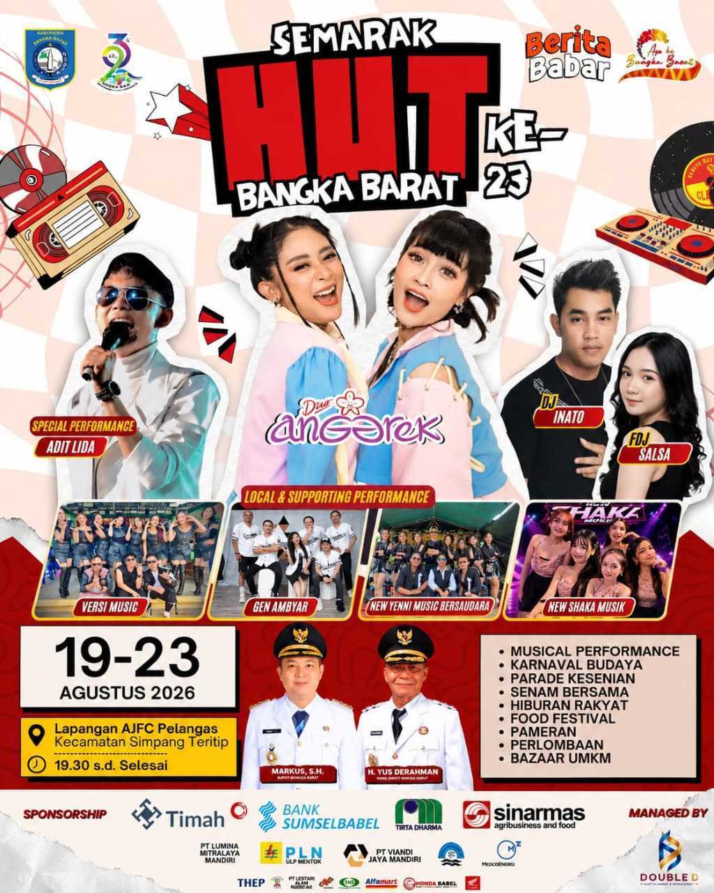 [OFF AIR] HUT Bangka Barat ke-23 & HUT Kemerdekaan RI ke-81 – Duo Anggrek