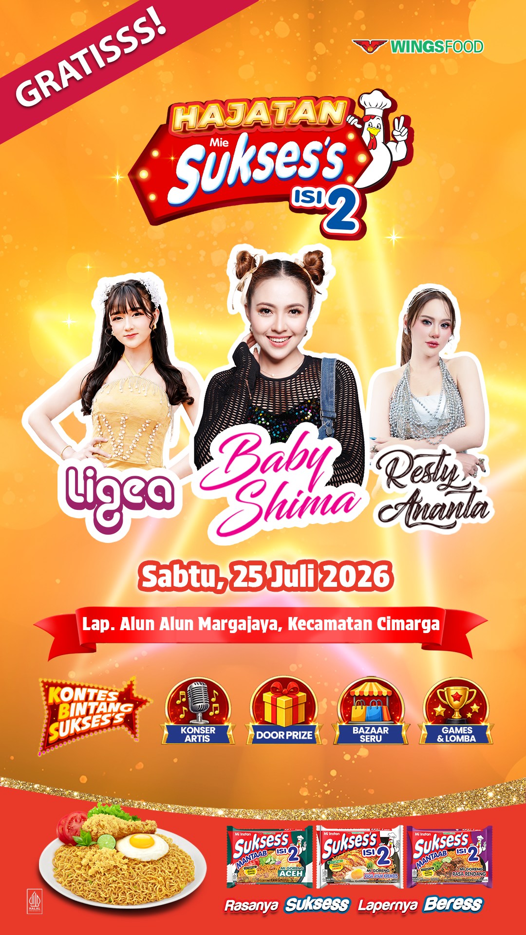 [OFF AIR] Hajatan mie Sukses's isi 2 - Baby Shima, Resty Ananta, Ligea