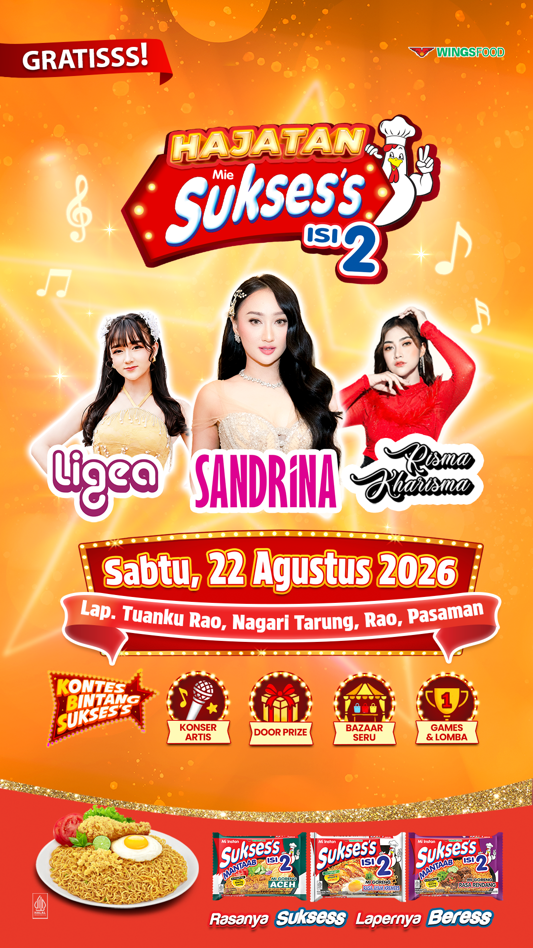 [OFF AIR] Hajatan mie Sukses’s isi 2 – Sandrina, Ligea