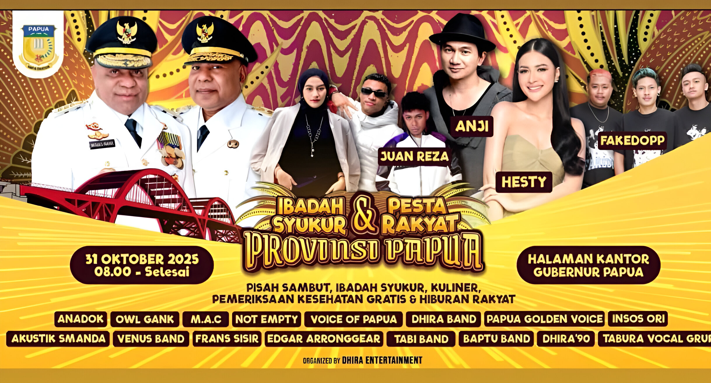 OFF AIR Pesta Rakyat Papua 2025 - Hesty Klepek Klepek