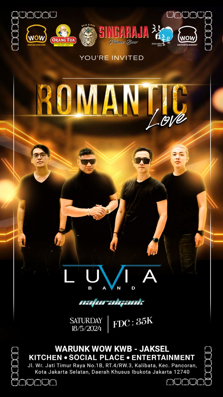 Romantic Love di Warunk WOW KWB JAKSEL - Luvia Band