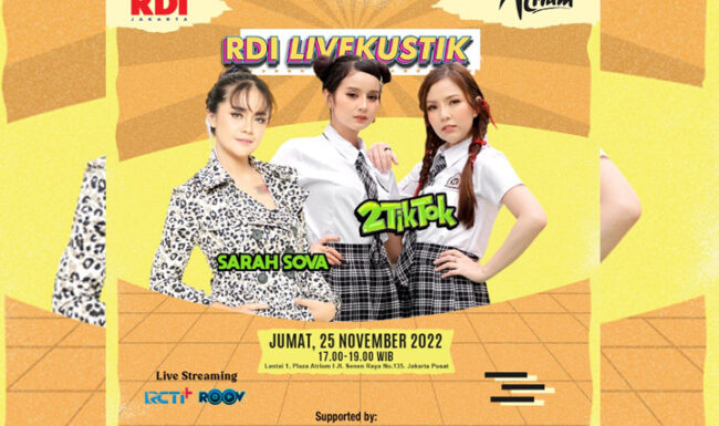 Sarah Sova dan 2TikTok On Air Live di RDI Jakarta