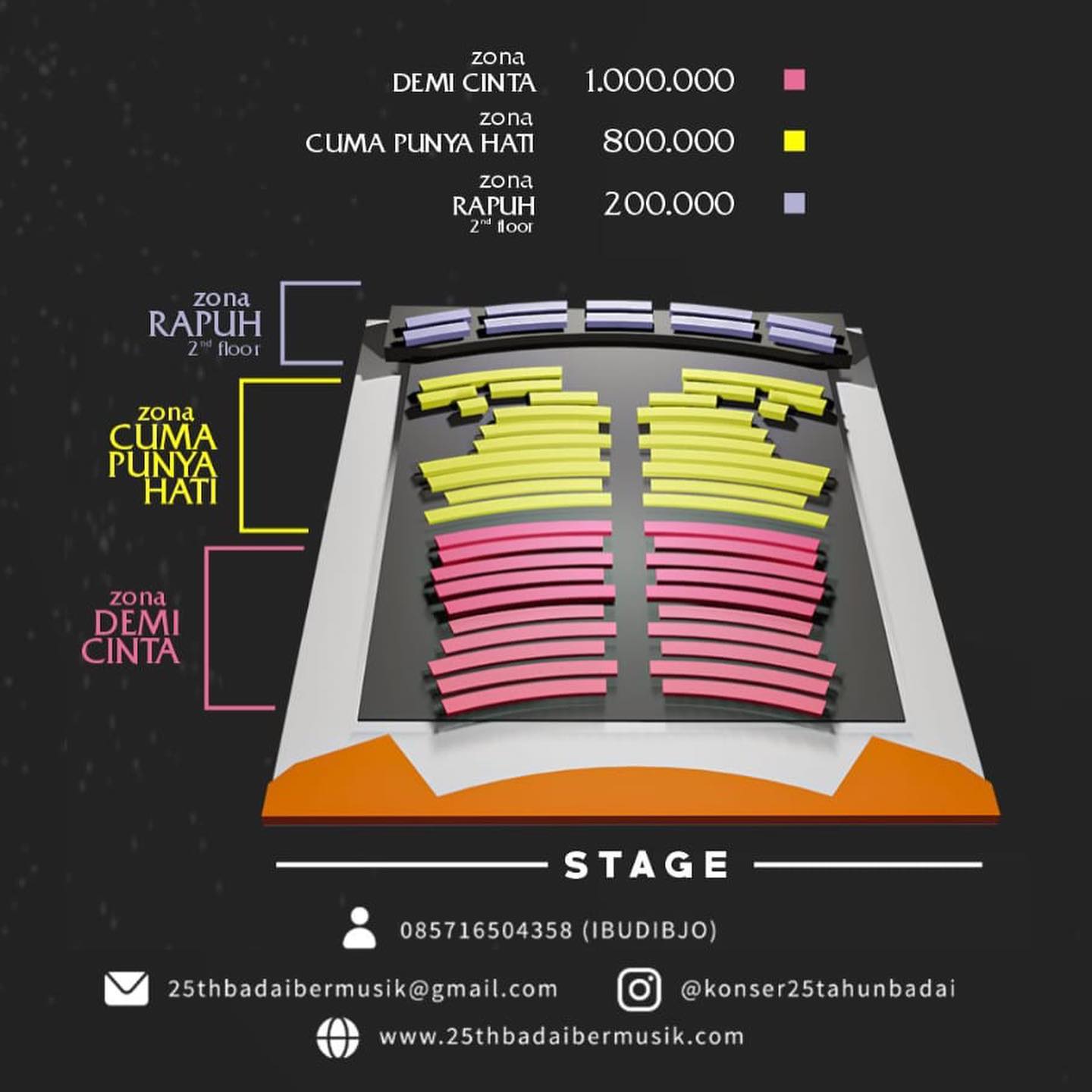 Stage Ticket Info Konser Badai