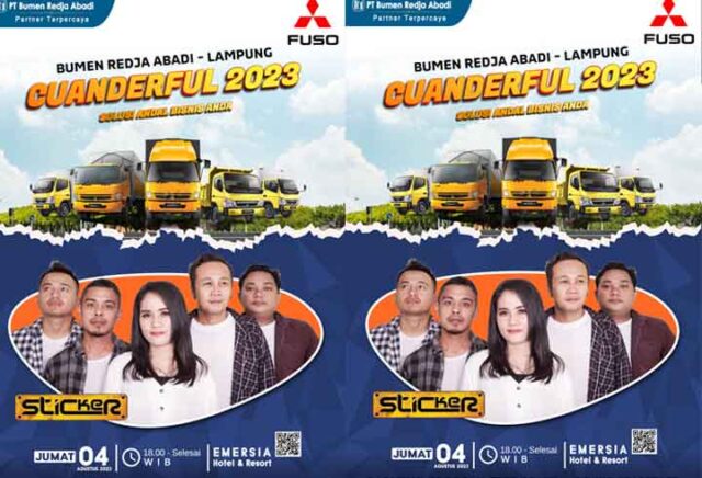 Sticker Band Perform di Cuanderful 2023 Lampung